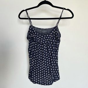 Ann Taylor Loft Navy Blue Tank